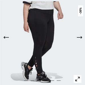 NWT Adidas Black HW Leggings. Size 2X.